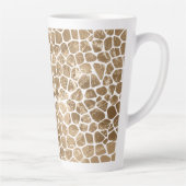Tasse Latte Impression de girafe en or (Droite)