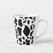 Tasse Latte Impression de vache noire et blanche (Droite)