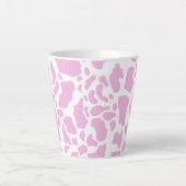 Tasse Latte Impression de vache rose (Devant)
