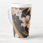 Tasse Latte Impression florale (Angle gauche)