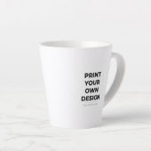 Tasse Latte Impression personnalisée | Impression de mes propr (Angle droit)
