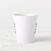 Tasse Latte Impression personnalisée | Impression de mes propr (Devant)