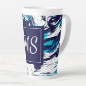 Tasse Latte Impression profonde personnalisée (Angle droit)