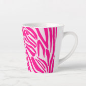 Tasse Latte Impression zèbre rose (Droite)