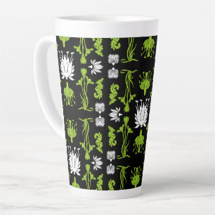 Tasse Latte Imprimantes de décoration rétro Art Nouveau