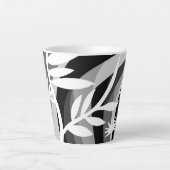 Tasse Latte Imprimer Plante monochromatique (Devant)