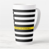 Tasse Latte Indicateur de répartition de ligne jaune mince Mon (Angle droit)