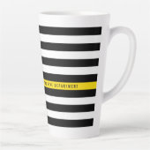 Tasse Latte Indicateur de répartition de ligne jaune mince Mon (Droite)