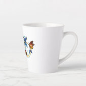 Tasse Latte Infinité de papillons monarques (Droite)