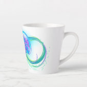 Tasse Latte Infinity avec Rainbow Jellyfish (Droite)