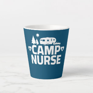 Tasse Latte Infirmière de camp Caravane à sellette Camping Gla