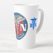 Tasse Latte infirmière de la RN (Angle droit)
