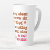 Tasse Latte Inquiète de votre propre choix Sin Pro (Angle droit)