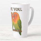 Tasse Latte Inséparables Amoureux (Angle droit)