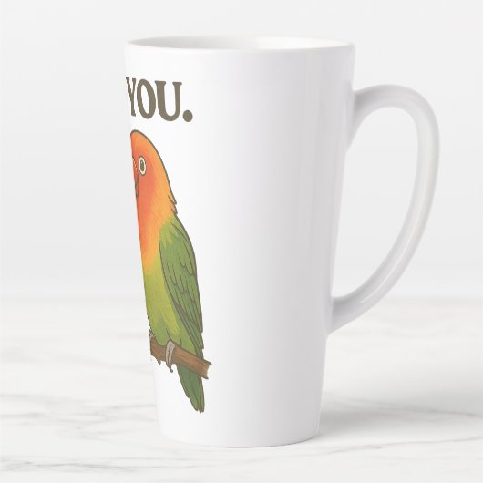 Tasse Latte Inséparables Amoureux (Droite)