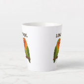 Tasse Latte Inséparables Amoureux (Devant)