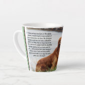 Tasse Latte Inspiration de foi inébranlable (Angle gauche)