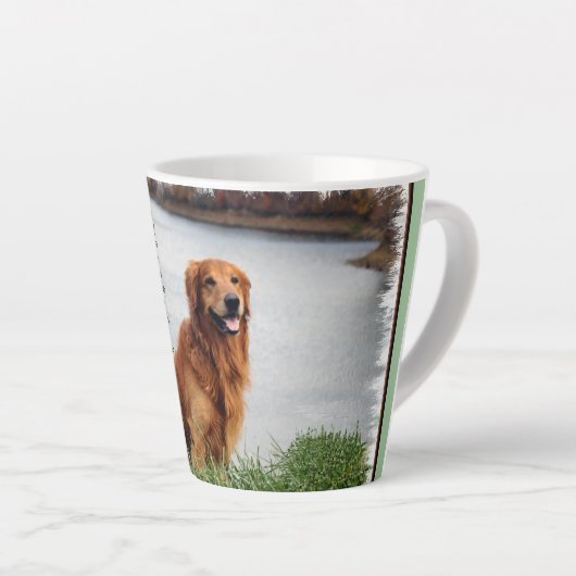 Tasse Latte Inspiration de foi inébranlable (Angle droit)