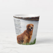 Tasse Latte Inspiration de foi inébranlable (Devant)