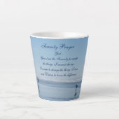Tasse Latte Inspiration Serenity Prayer Beach Walkers (Devant)