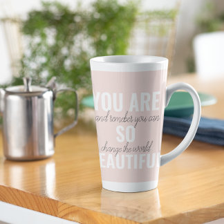 Tasse Latte Inspiration Vous Êtes Si Belle Citation Positive