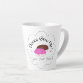 Tasse Latte Inspirational Funky Custom Donut (Angle droit)