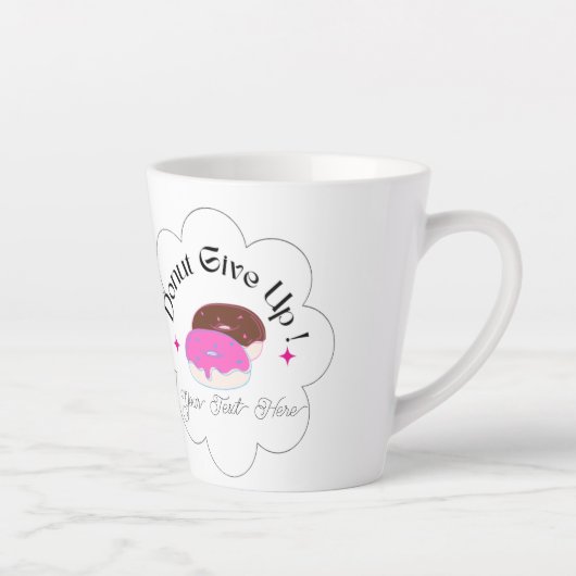 Tasse Latte Inspirational Funky Custom Donut (Droite)