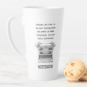 Tasse Latte Inspirational Goodness and Love quote NIETZSCHE