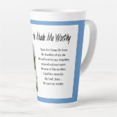 Tasse Latte Inspirationnel Il M'A Fait Digne (Angle droit)