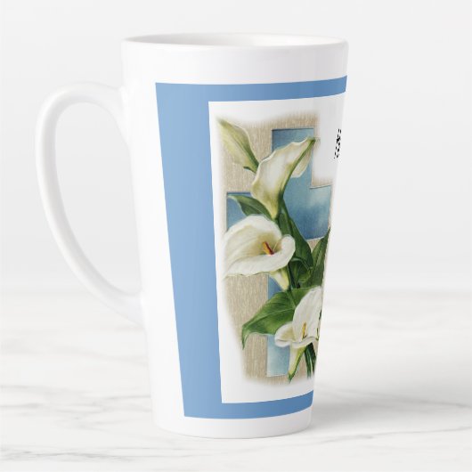 Tasse Latte Inspirationnel Il M'A Fait Digne (Gauche)