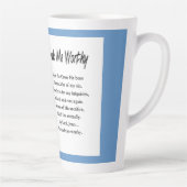 Tasse Latte Inspirationnel Il M'A Fait Digne (Droite)