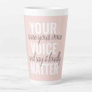 Tasse Latte Inspirer votre vocabulaire Motivation Citation