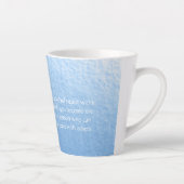 Tasse Latte Instructeur de méditation Blue Gold Lotus Yoga Stu (Droite)