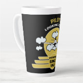 Tasse Latte instructeur de vol | Flying School | Diplômé | Pro (Angle gauche)