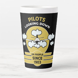 Tasse Latte instructeur de vol   Flying School   Diplômé   Pro
