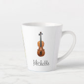 Tasse Latte Instrument de musique Cute Violon (Droite)