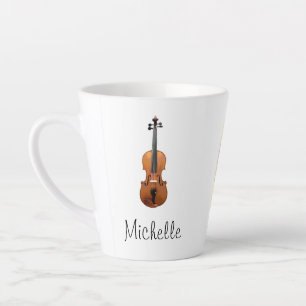 Tasse Latte Instrument de musique Cute Violon 