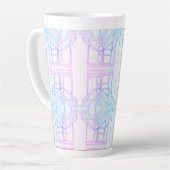 Tasse Latte Interjumelage Abstrait  (Angle gauche)