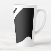Tasse Latte Into Deep : Abstrait noir & blanc (Droite)