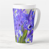 Tasse Latte Iris de printemps (Angle droit)