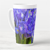 Tasse Latte Iris de printemps (Angle gauche)