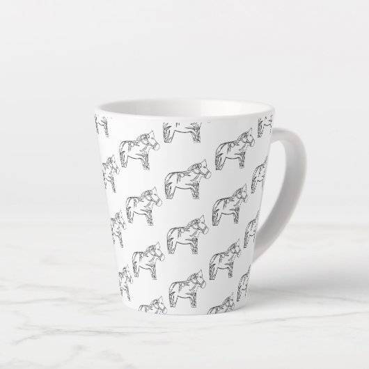 Tasse Latte Iris Horse (Angle droit)