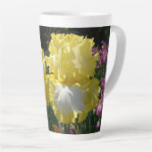 Tasse Latte Iris Iris Iris Jaune Iris Fleurs florales (Angle droit)