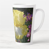 Tasse Latte Iris Iris Iris Jaune Iris Fleurs florales (Droite)