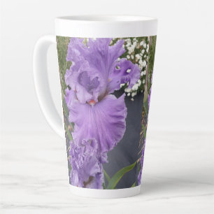 Tasse Latte Iris Iris Lavande Florale Fleur Violet