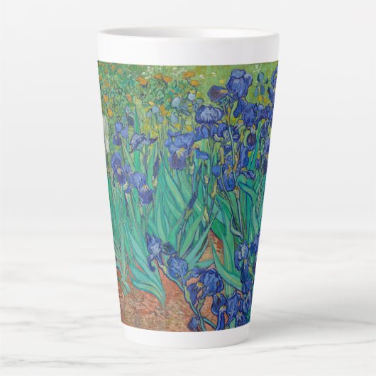 Tasse Latte Irises par Vincent Van Gogh (Devant)