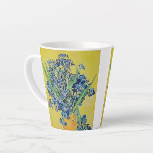 Tasse Latte Irises Vincent van Gogh (Angle gauche)