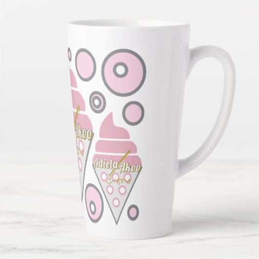 Tasse Latte Irrésistible crème glacée confiture - Adiela Akoo (Droite)