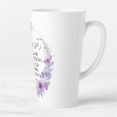 Tasse Latte Isaiah 43:1 Fear not I have Redeemed you Floral (Droite)