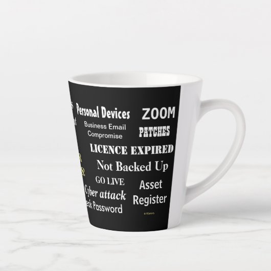 Tasse Latte IT Sweet Words Funny CIO Computing Gift (Droite)
